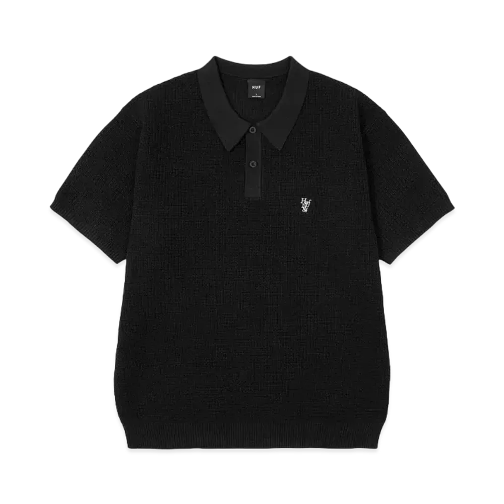 HUF 1984 Knit Polo "Black"