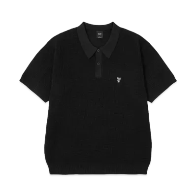 HUF 1984 Knit Polo "Black"