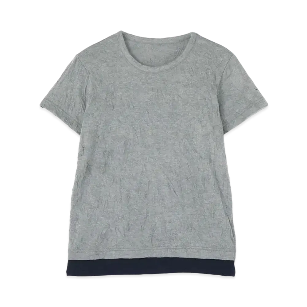 Yohji Yamamoto Y's PLAIN STITCH WRINKLE Y's STITCH T "Gray"