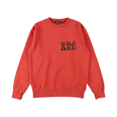 WIND AND SEA Crew Neck Sweat "Red"