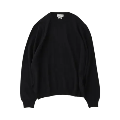 COMOLI x Scott & Charters Crew Neck Knit - 24AW "Black"
