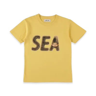 WIND AND SEA x Monchhichi Kids Fur Og Sea Tee "Yellow"