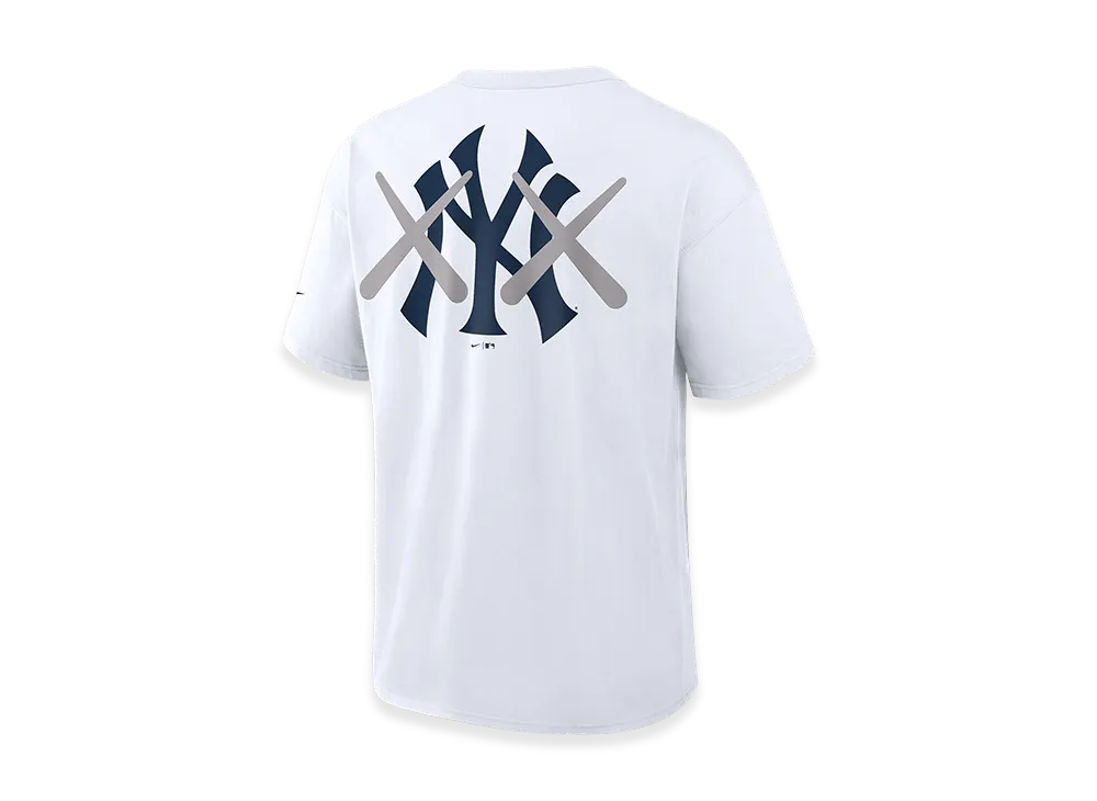 MLB x KAWS x Nike Fanatics Fest Elevated Max 90 Tee New York Yankees "White"