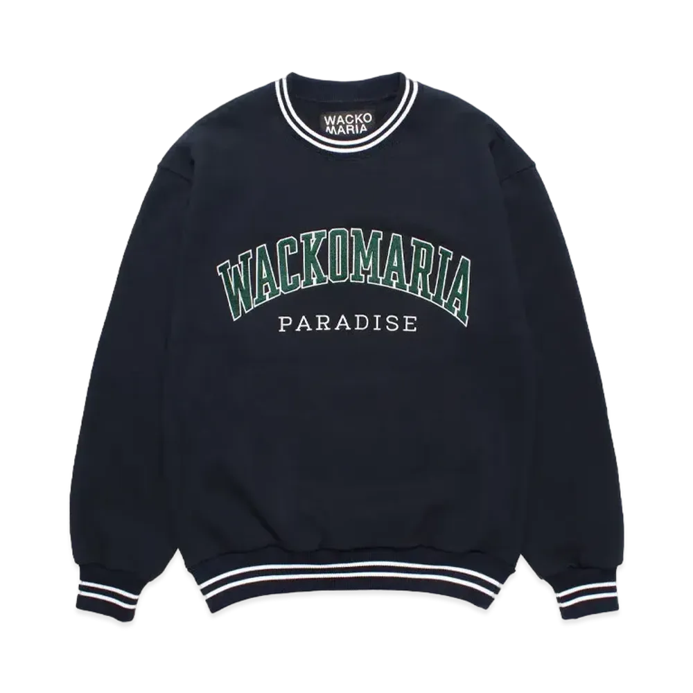 WACKO MARIA Heavy Weight Sweat Shirt "Navy"