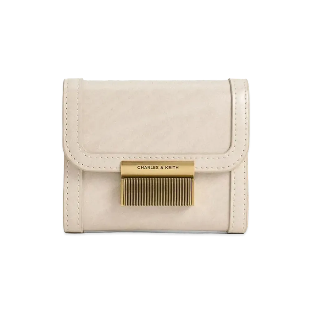 CHARLES & KEITH Charlotte Wallet "Oat"