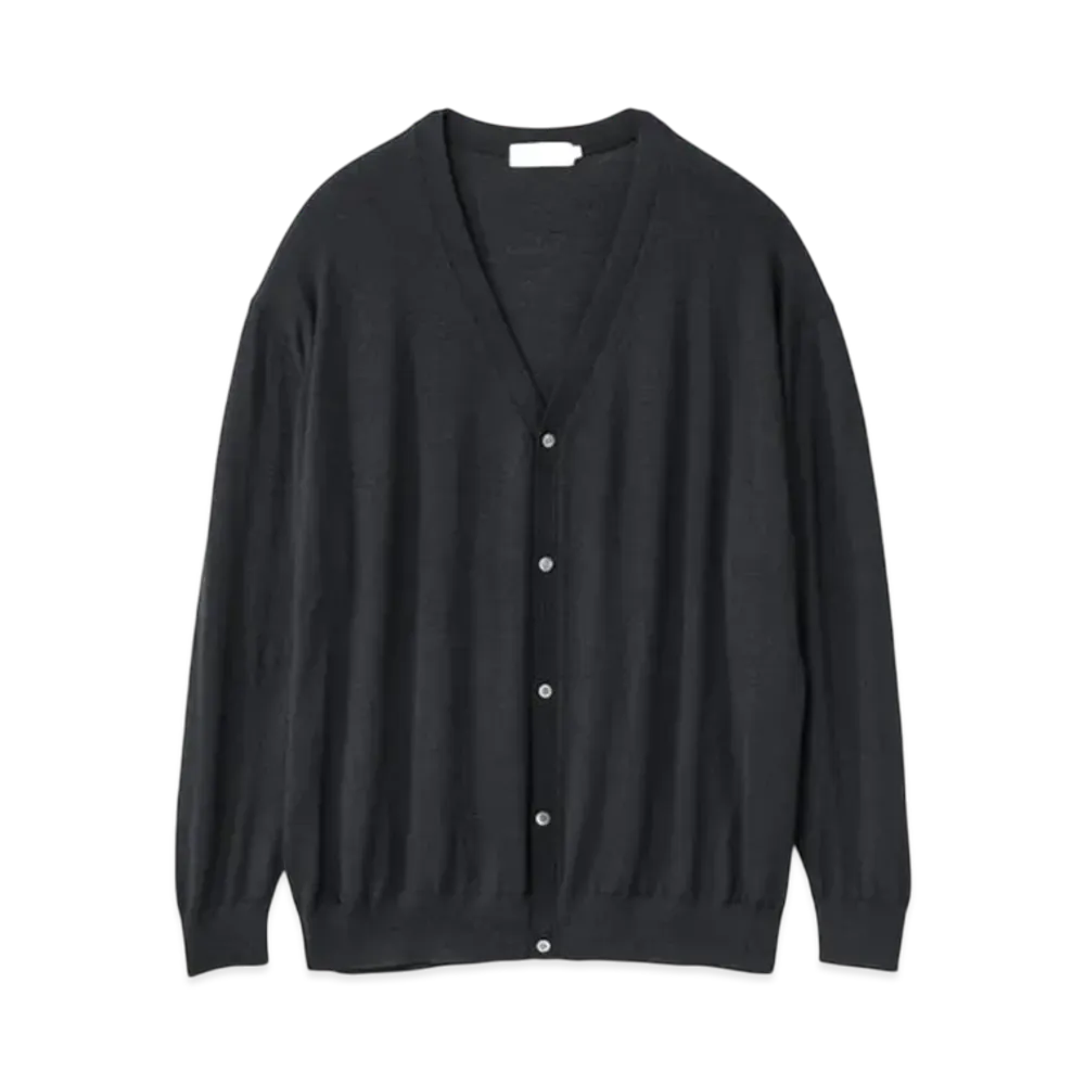 Graphpaper High Gauge Knit Cardigan "Black"
