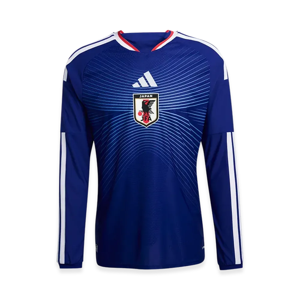 adidas Japan 2026 Home Authentic Jersey L/S "Japan Blue/Ash Blue"
