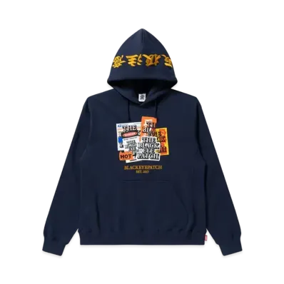 Black Eye Patch Label Pack Hoodie "Navy"