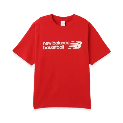 New Balance Basketball Logo Graphic T-Shirt "Red"
