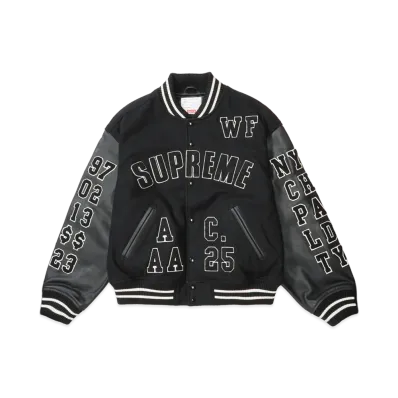 Supreme Praises Varsity Jacket "Black"