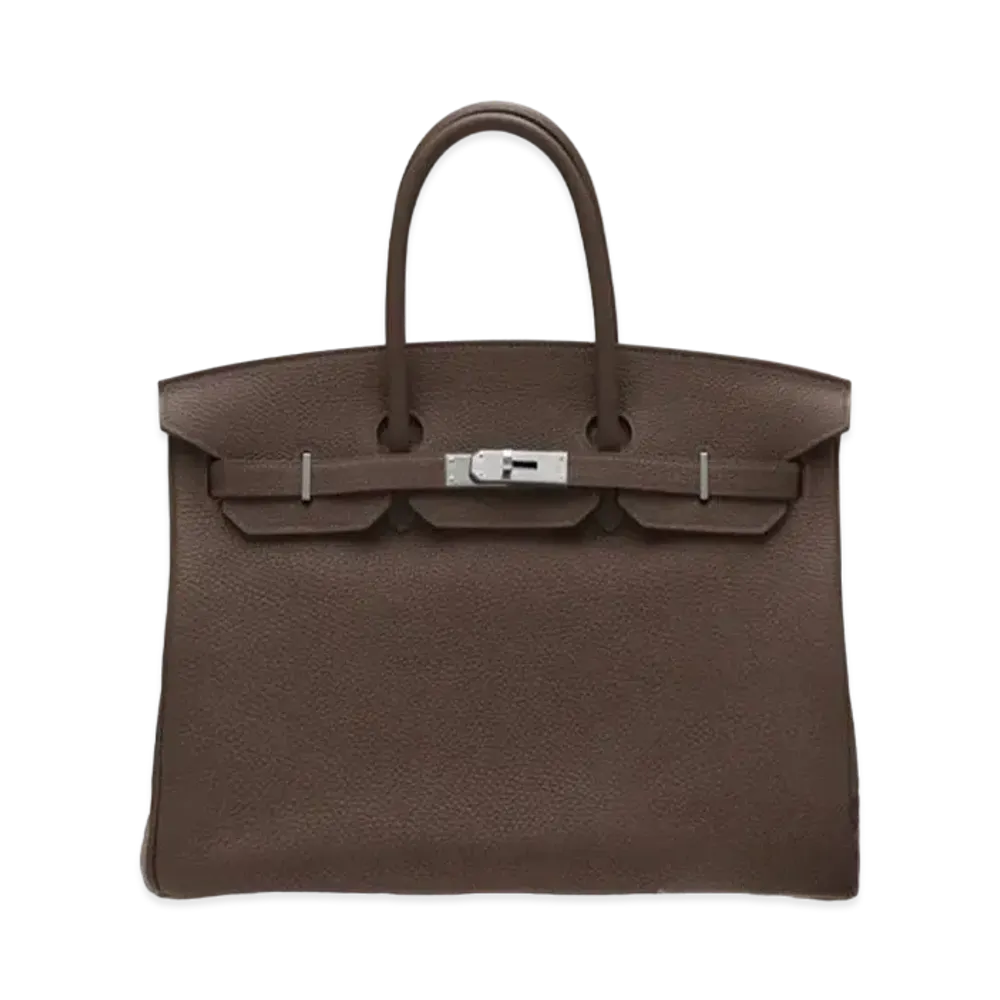 Hermes Birkin Togo "Chocolat/Silver"