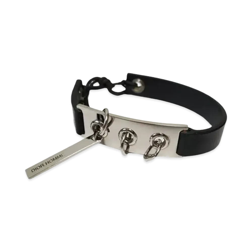 Dior DiorHomme Plate Charm Bracelet "Silver"