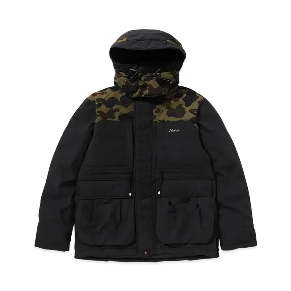 A BATHING APE x NANGA Hinoc Down Jacket "Black"