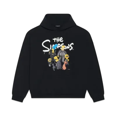 BALENCIAGA The Simpsons TM & 20TH Television Wide Fit Hoodie "Black"