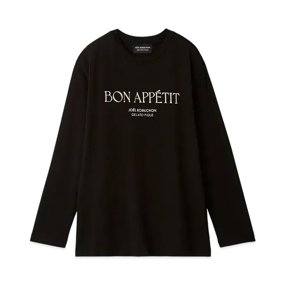 GELATO PIQUE x JOEL ROBUCHON One Point Long Tee "Black"
