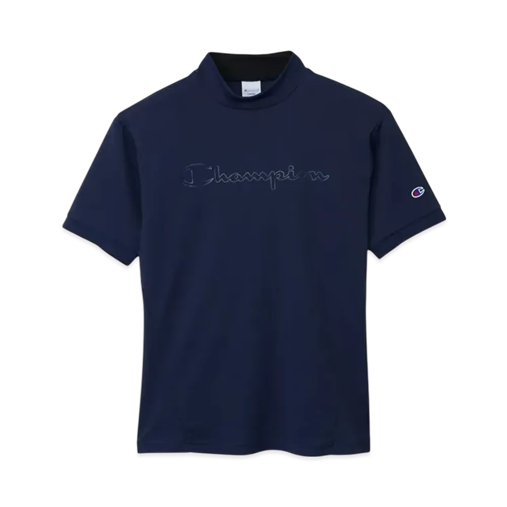 Champion Short Sleeve Mock Neck Shirt 25SS "Navy"