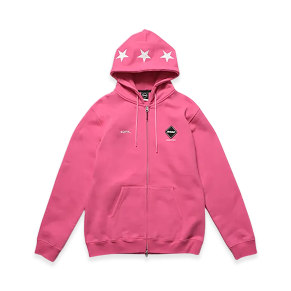 F.C.Real Bristol 5-Star Zip-Up Sweat Hoodie "Pink"