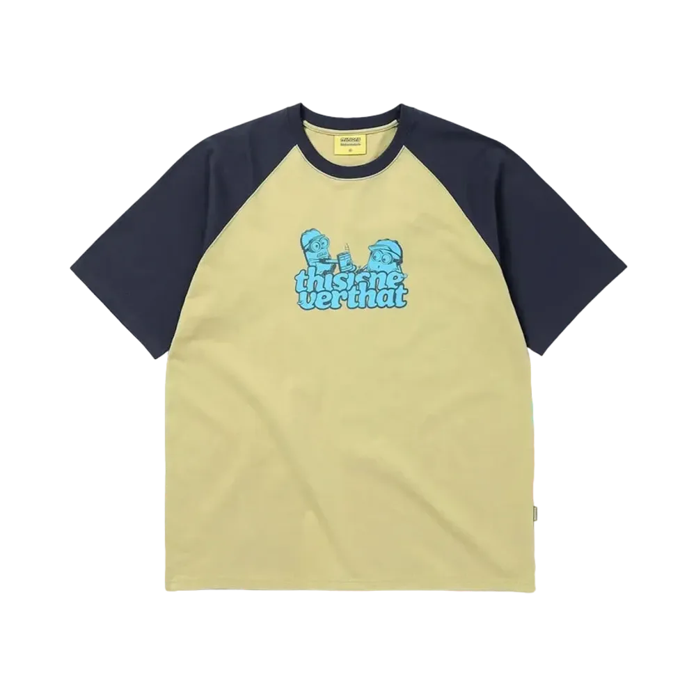 thisisneverthat x TNT MINIONS Raglan Tee "Mustard"