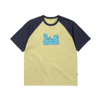 thisisneverthat x TNT MINIONS Raglan Tee "Mustard"
