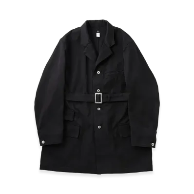 T.T Taiga Takahashi LOT.401 Belted Engineer Coat "Black"