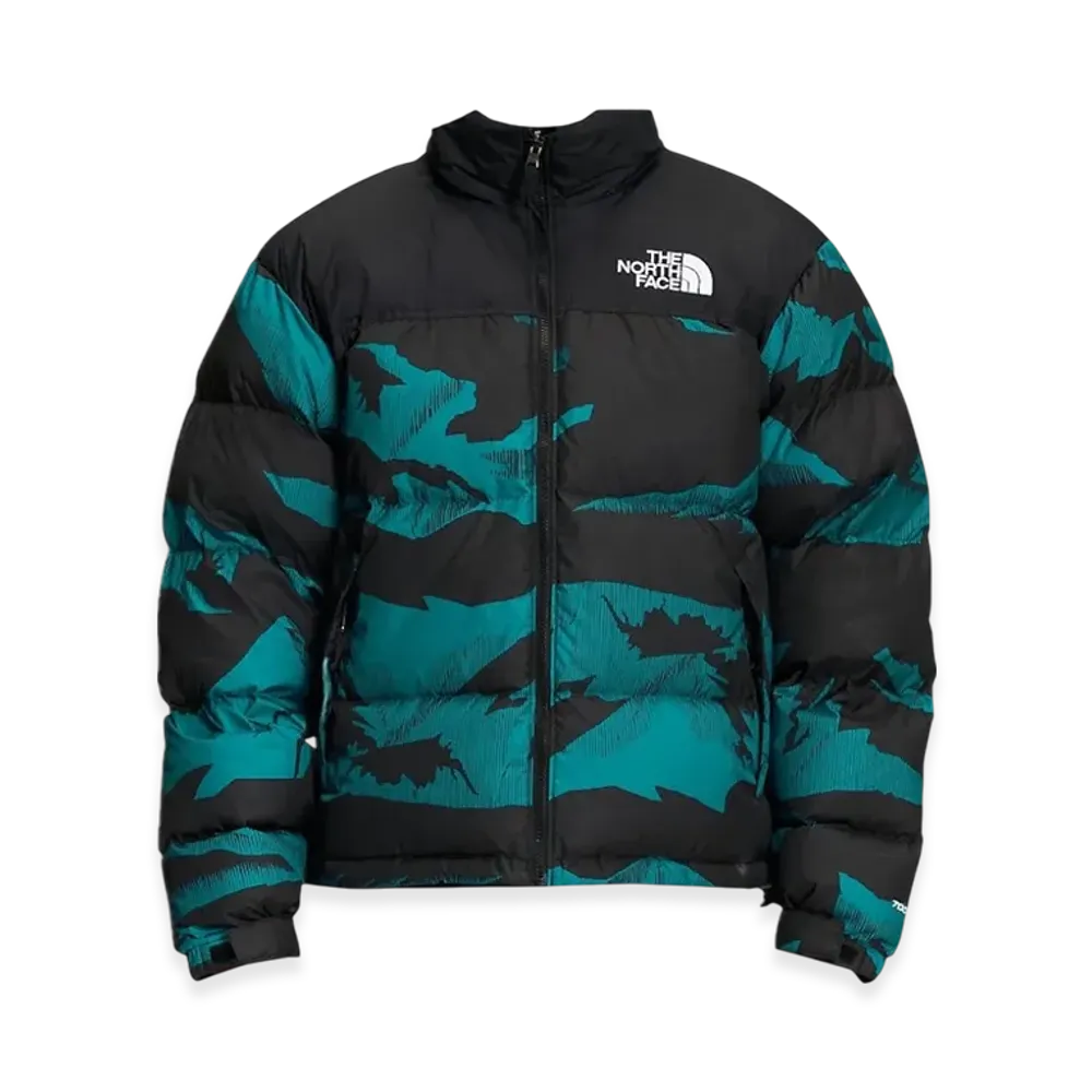 The North Face Printed 1996 Retro Nuptse Jacket "Cameo Blue"