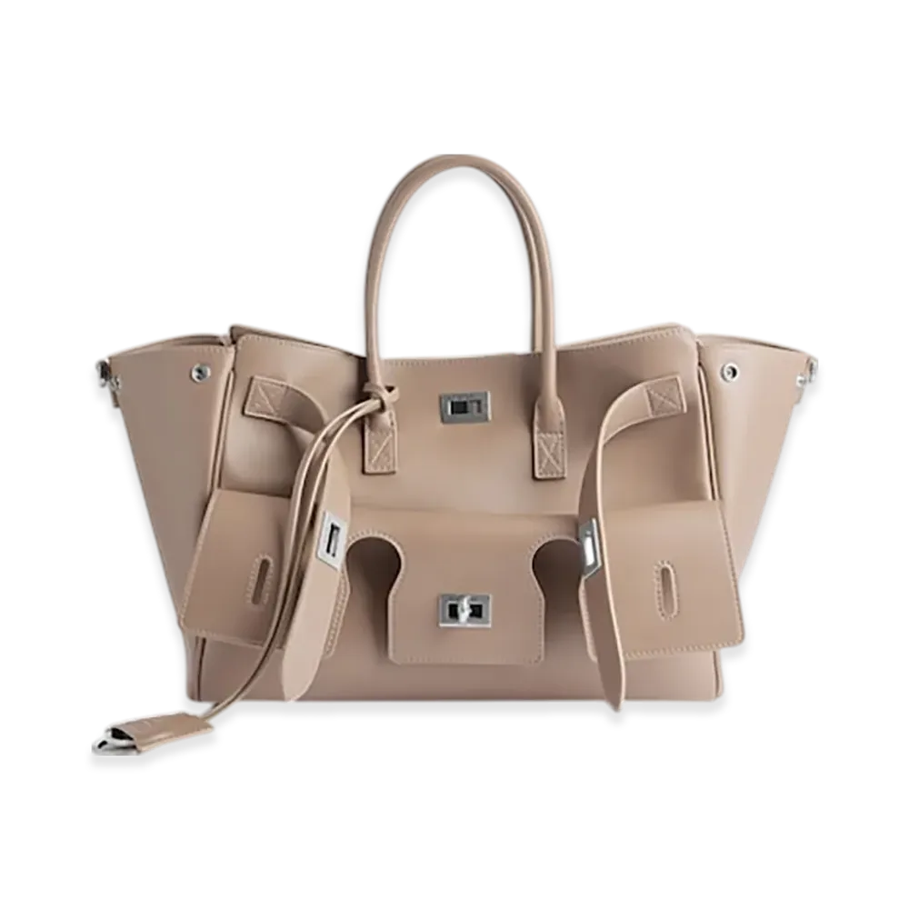 BALENCIAGA Bel Air Carryall Bag Small "Beige"