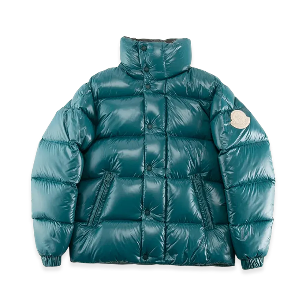 Moncler Men's Dervox Nylon Lacquer Down Jacket "Khaki"