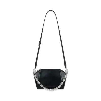 GIVENCHY Xs Antigona Bag In Leather With 4G Printed Graffiti Effect And Chain "Black"