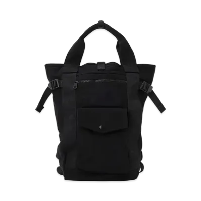 PORTER For MARGARET HOWELL Cotton Nylon Canvas Bag "Black"