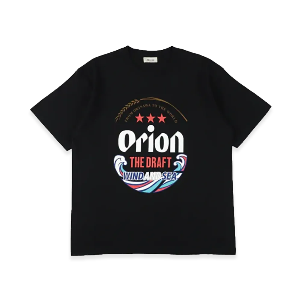 WIND AND SEA x ORION BEER Label S/S Tee "Black"