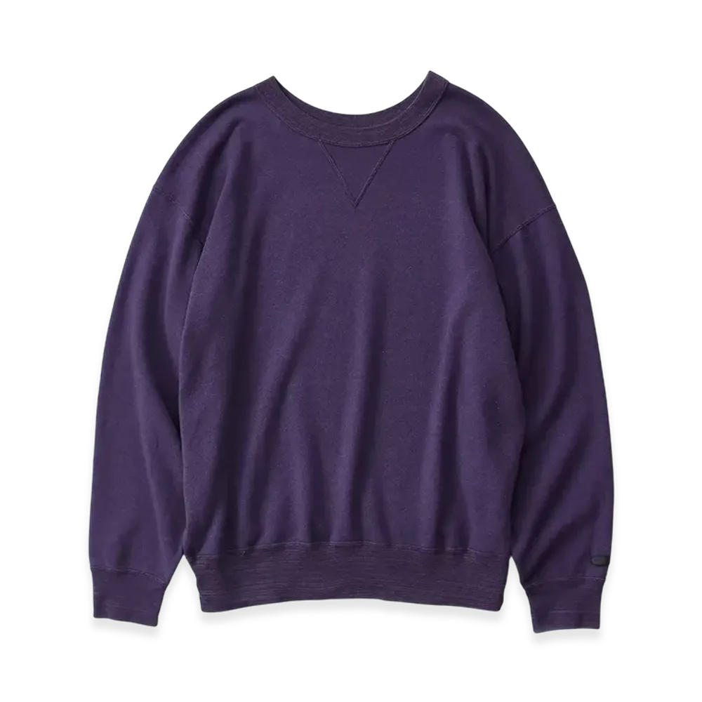 NICENESS S.Freeman Silk Sweatshirt Pull Over "Dark Purple"