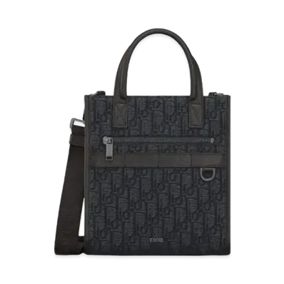 Dior Safari North-South Tote Bag Dior Oblique Jacquard "Black"