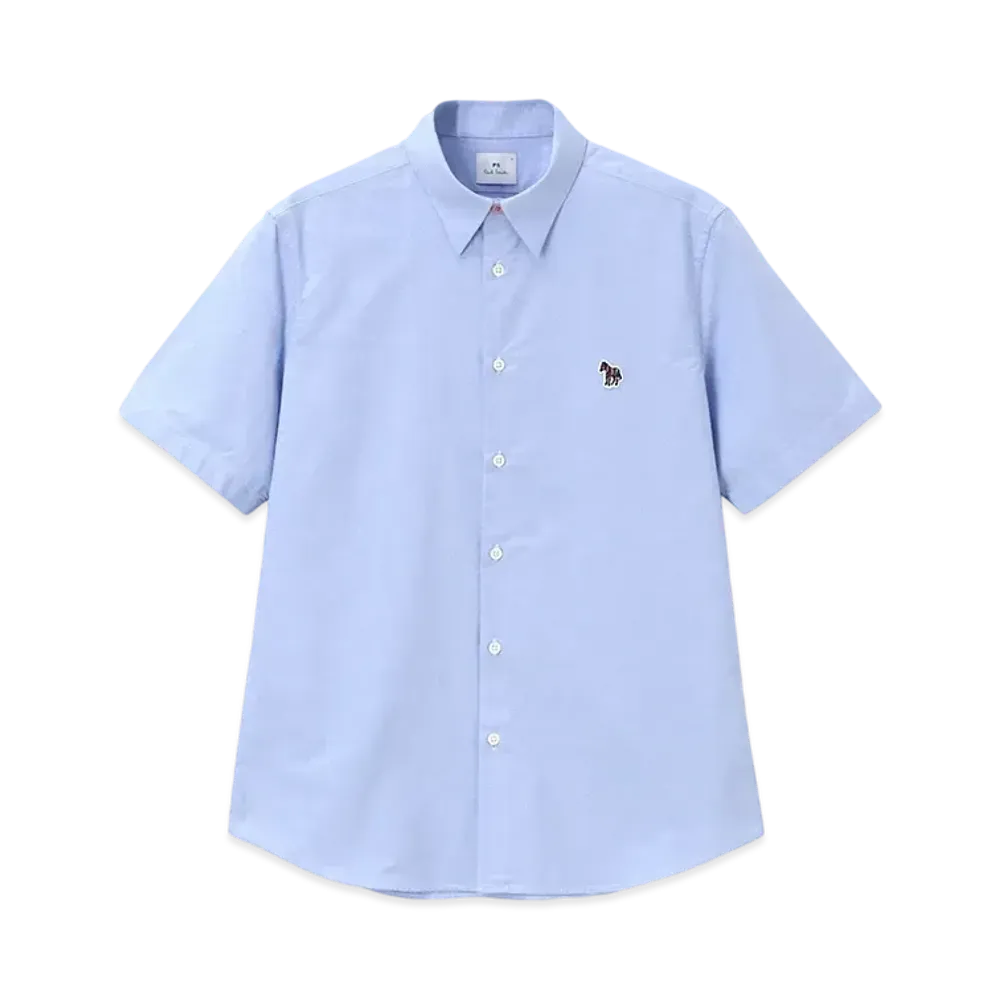 Paul Smith Sports Stripe Zebra One Point Short Sleeve Shirt "SaxBlue"