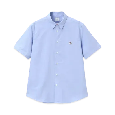 Paul Smith Sports Stripe Zebra One Point Short Sleeve Shirt "SaxBlue"