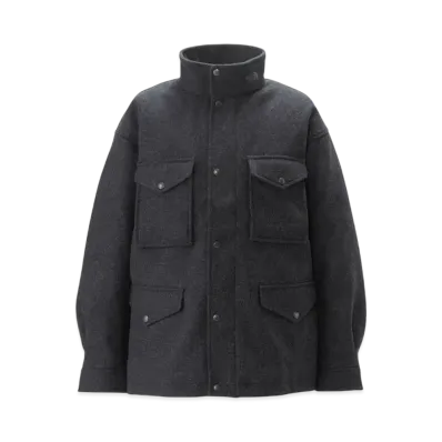 The North Face Windstopper Woodland Wool Jacket "Mix Charcoal"