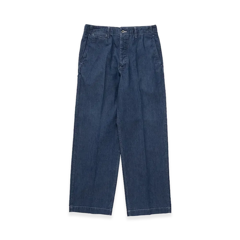 visvim SS Broader Pants DMGD "Light Indogo"
