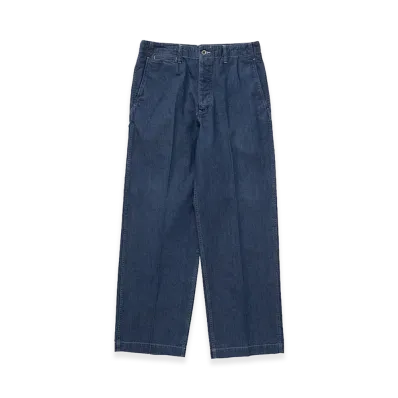 visvim SS Broader Pants DMGD "Light Indogo"