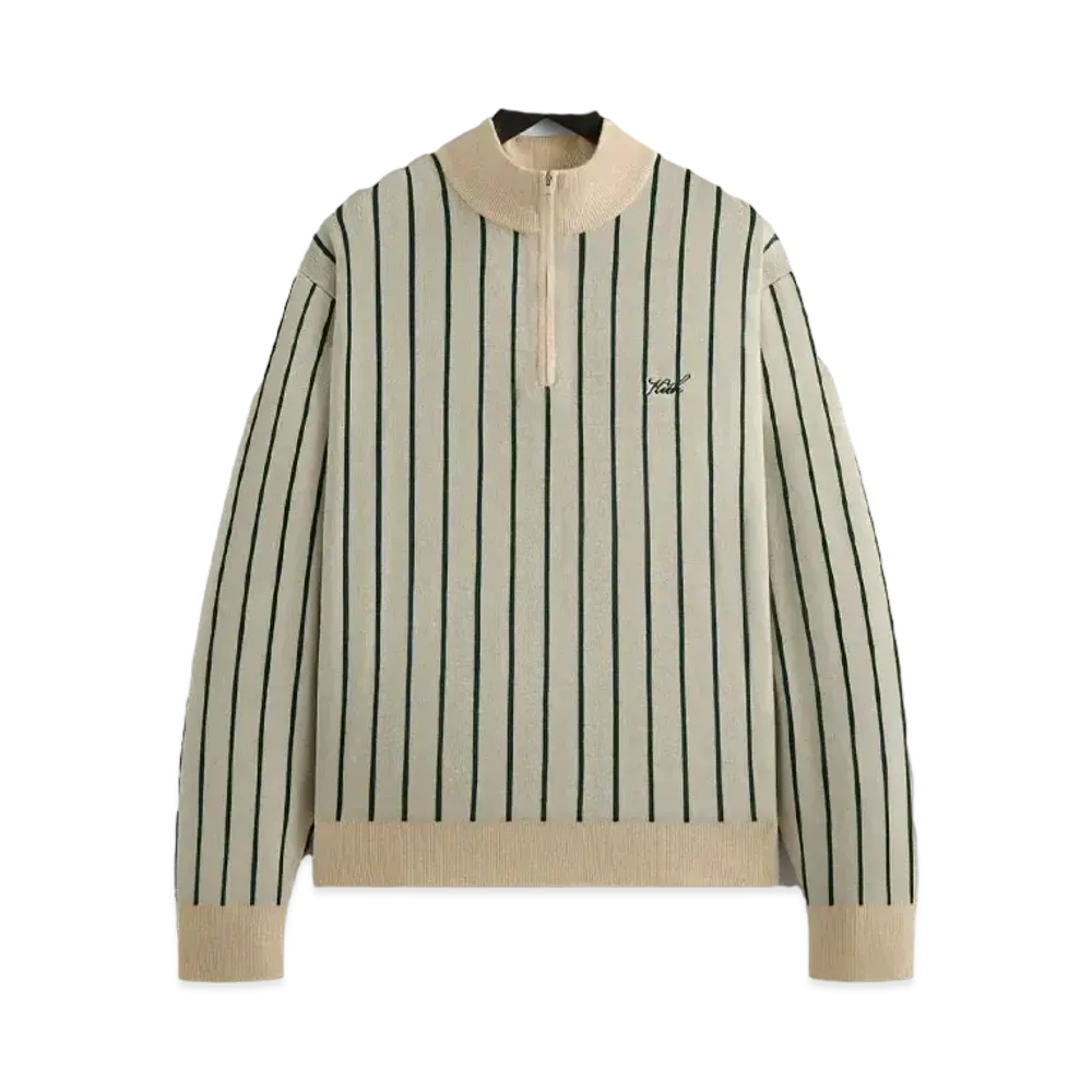 Kith Harmon Quarter Zip Mock Neck "Sandrift"