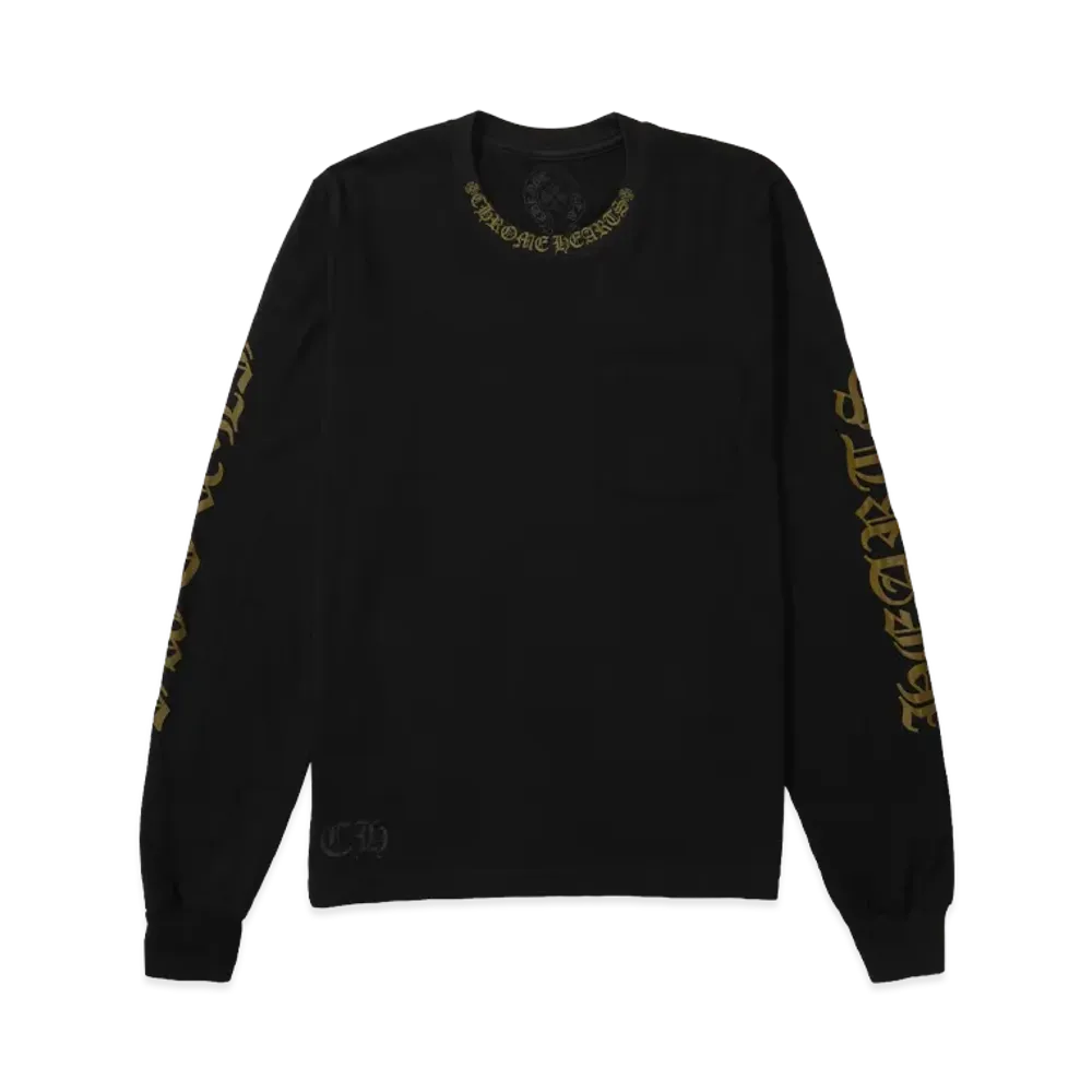 クロムハーツ ネックロゴ ロングスリーブ Tシャツ 
