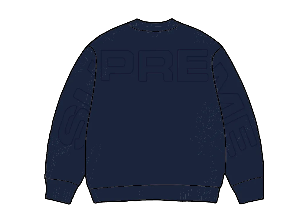 Supreme Pilled Sweater "Navy"