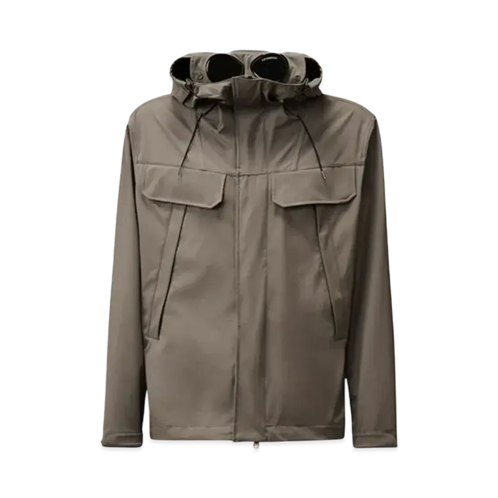 C.P. Company Shell-R Double Pocket Goggle Jacket "Smoked Pearl Grey"