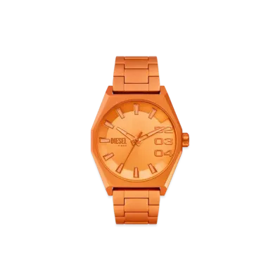 Diesel Dz2209 Scraper Three-Hand Orange Aluminum Watch "Orange"