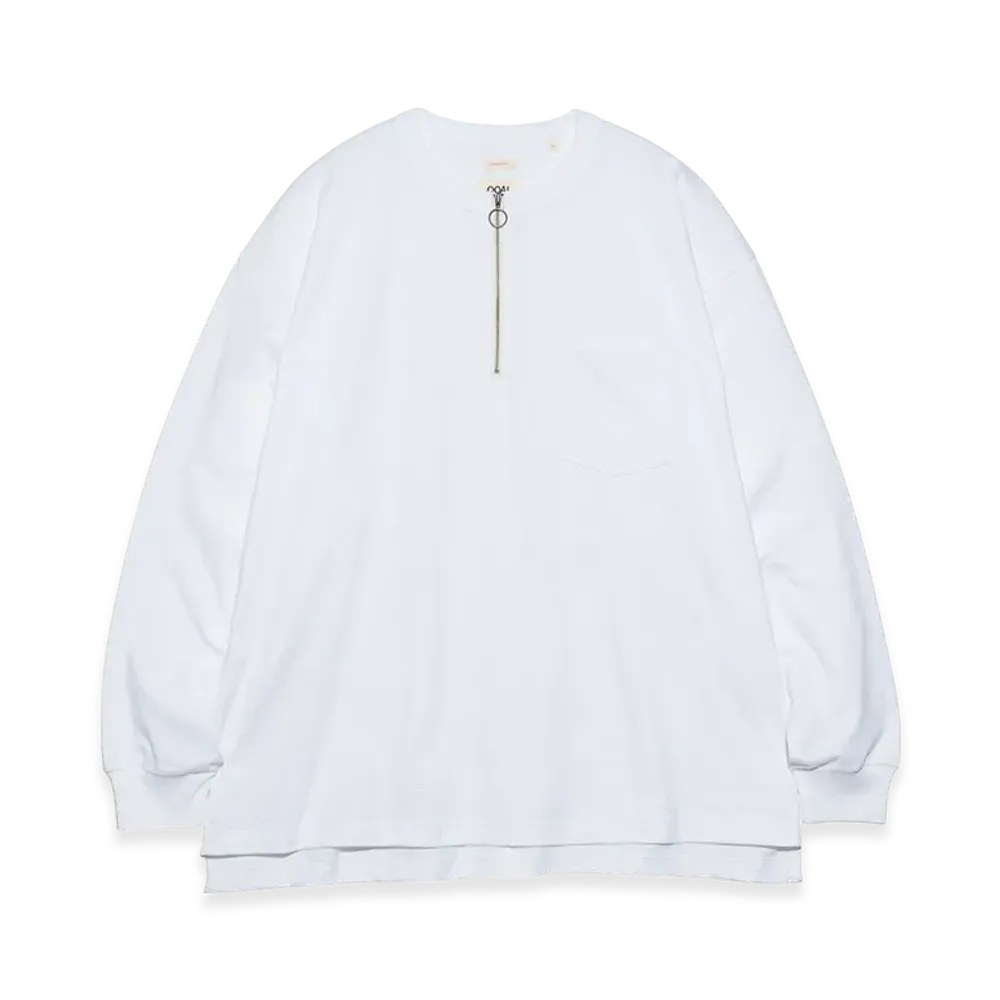 nanamica Half Zip L/S Tee "OffWhite"