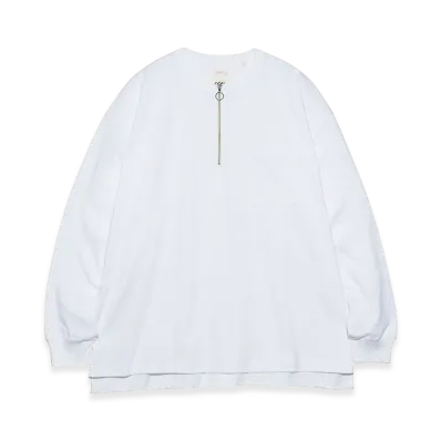 nanamica Half Zip L/S Tee "OffWhite"