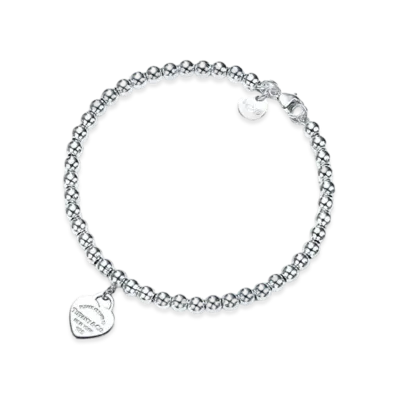 Tiffany & Co. Return to Tiffany Heart Tag Bead Bracelet "Sterling Silver"