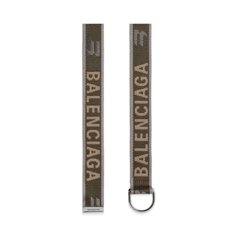BALENCIAGA Men's D Ring Belt "Khaki"