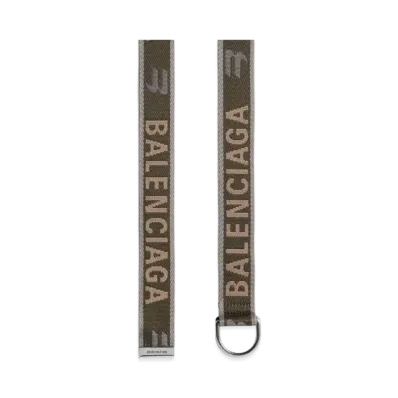 BALENCIAGA Men's D Ring Belt "Khaki"
