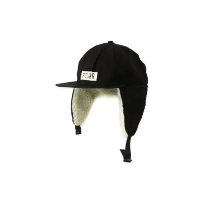 POLeR Cotton Flap Cap "Black"