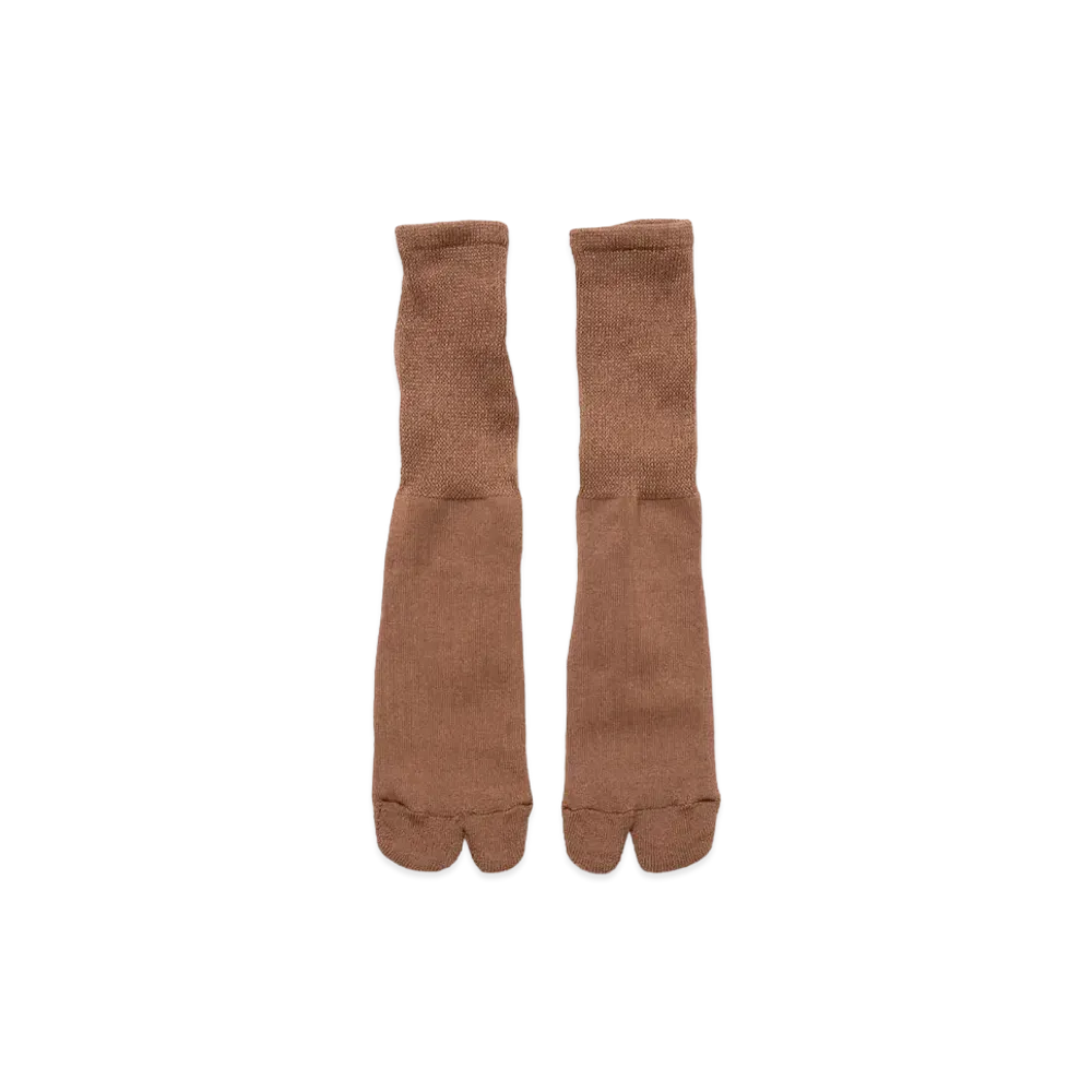 UNDERCOVER OZISM x Nonnative Monk Tabi Socks Poly Paper Woven "Brown"