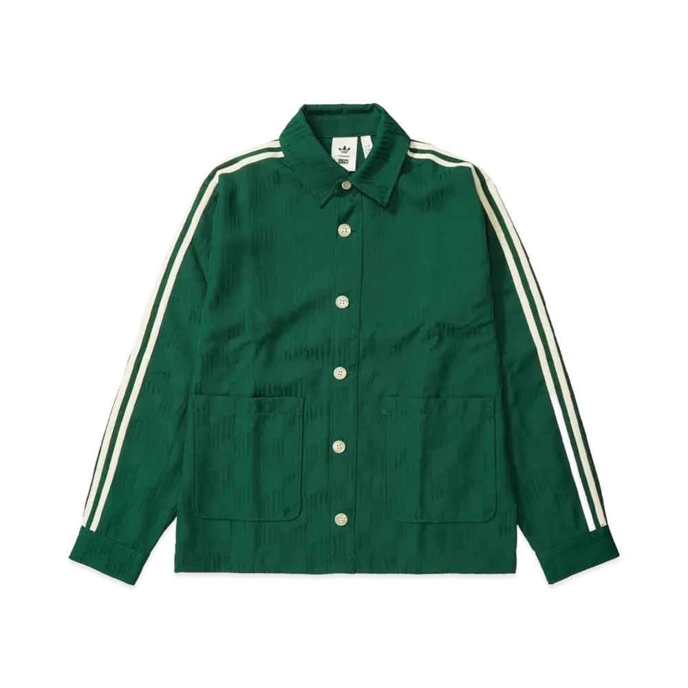 Kith x adidas Football Jacquard Overshirt "Green"